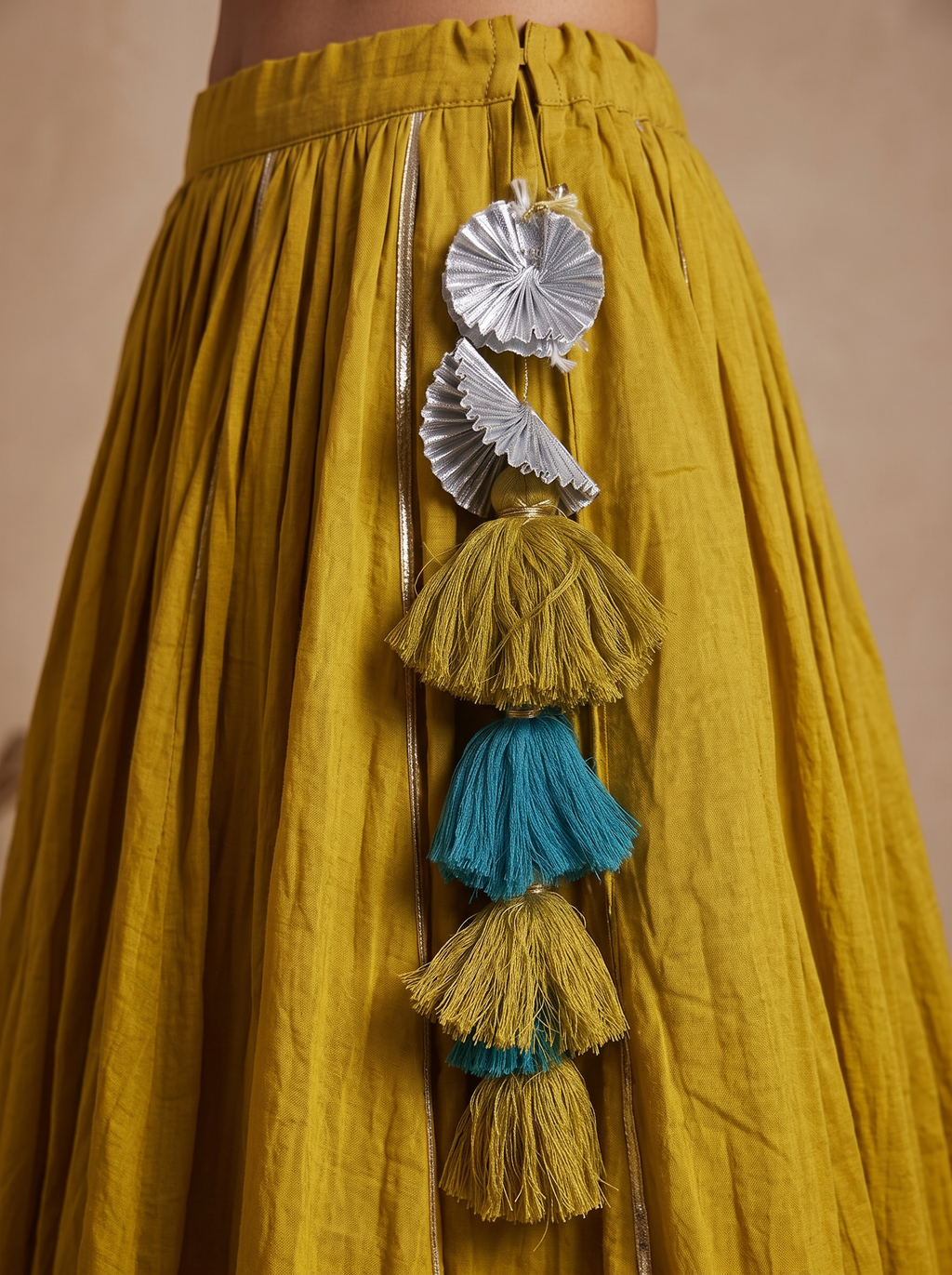 Meera Mustard Green Chaniya