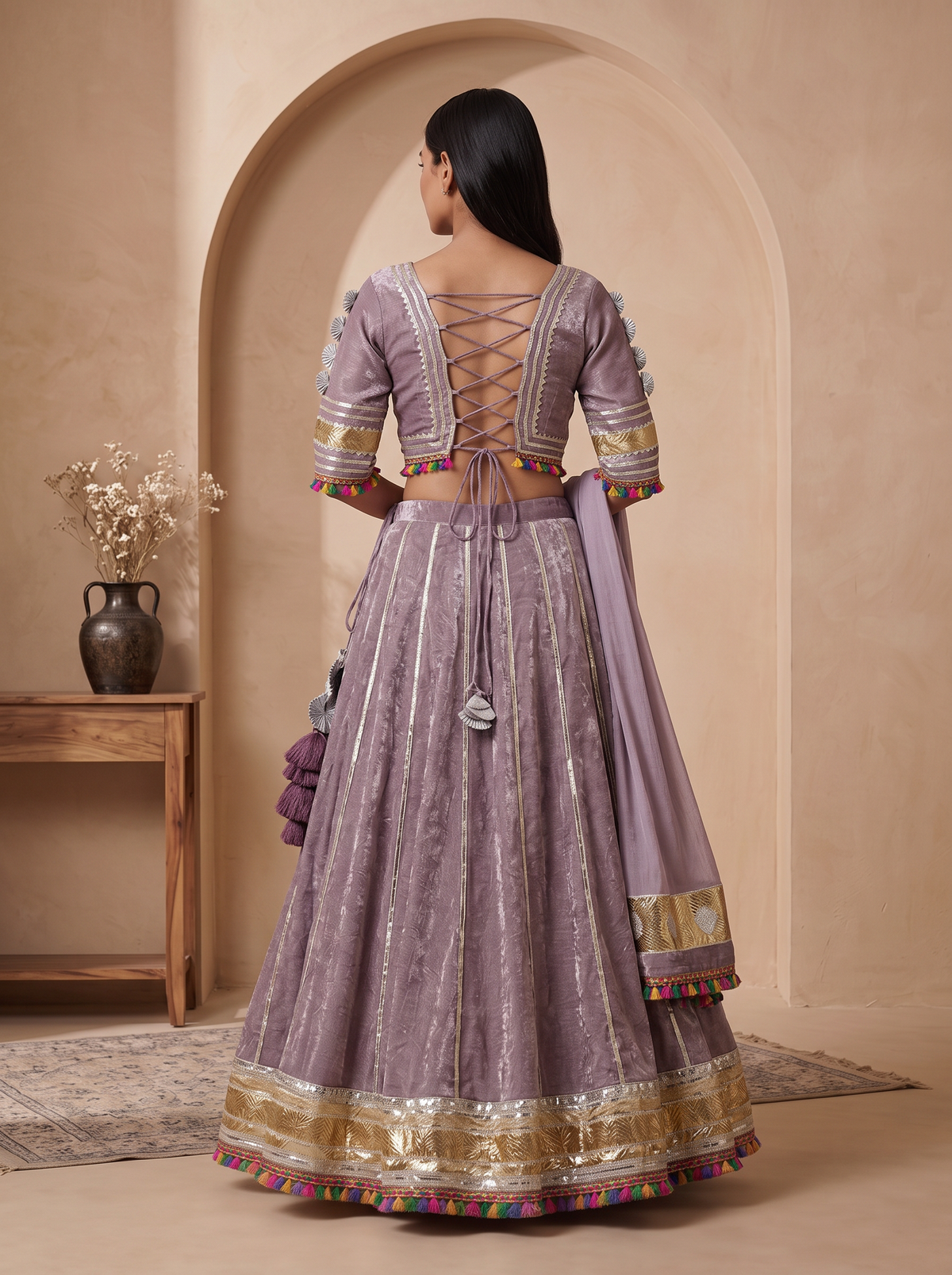 RANGMAHAL LAVENDER CHANIYA