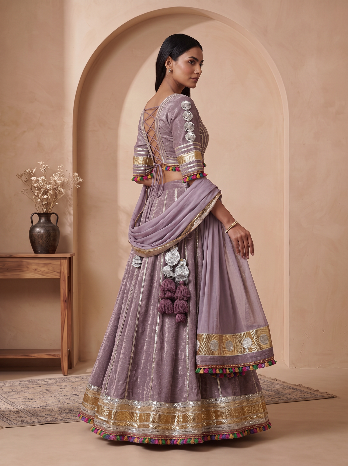 RANGMAHAL LAVENDER CHANIYA